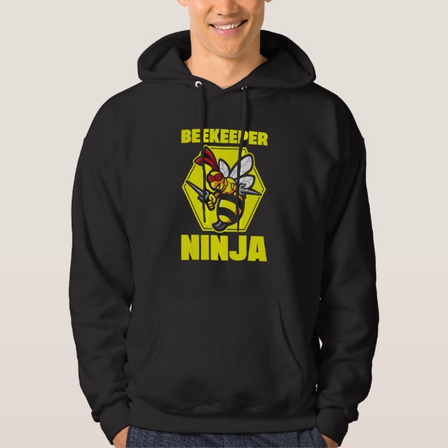 Biodynamiker Ninja Biodynamik Honungsbin Hoodie (Framsida)