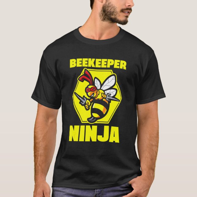 Biodynamiker Ninja Biodynamik Honungsbin T Shirt (Framsida)