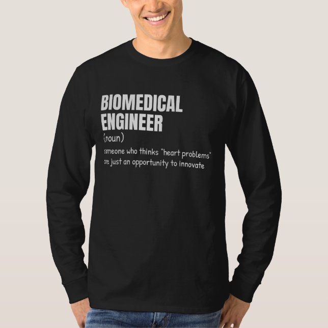 Bioengineering Funny Definition Shirt T (Framsida)