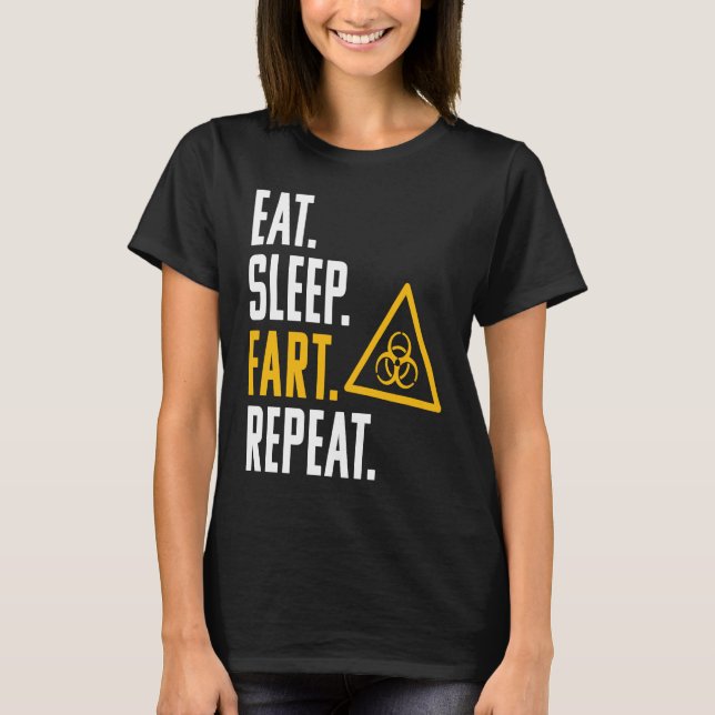 Biofara Ät viloläge Upprepa toxicitet T Shirt (Framsida)