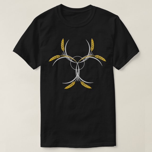 Biofarosymbol för glutenfritt vete t shirt (Design framsida)