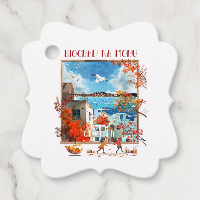 Biograd na Moru 2 Gåvor Etiketter (Framsida)