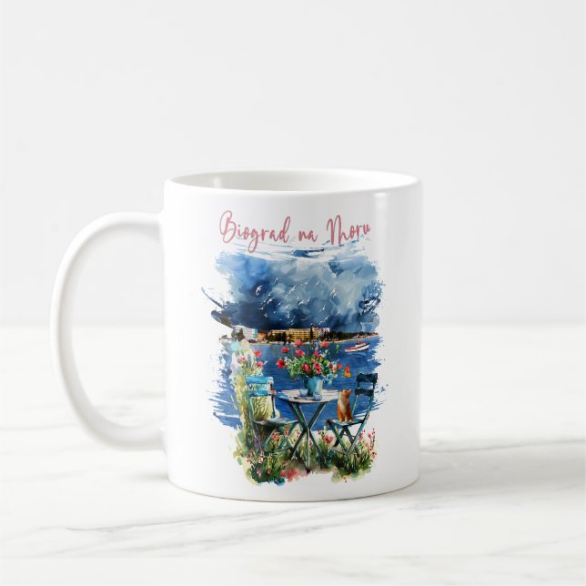 Biograd na moru 3 kaffemugg (Vänster)