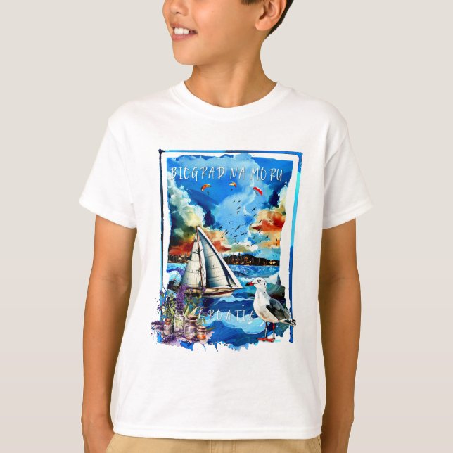 Biograd na Moru T Shirt (Framsida)