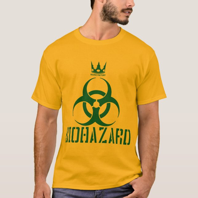 BIOHAZARD（青） T-SHIRT (Framsida)