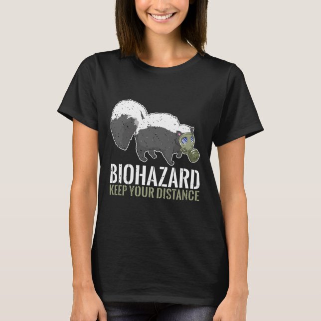 Biohazard Behålla Avstånd Lover från lår från lår  T Shirt (Framsida)
