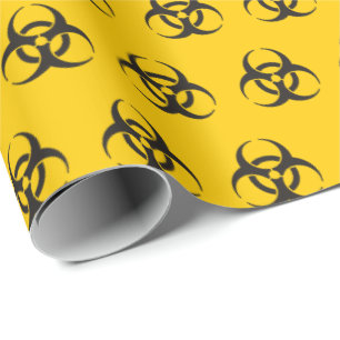 Biohazard Icon Mönster Presentpapper