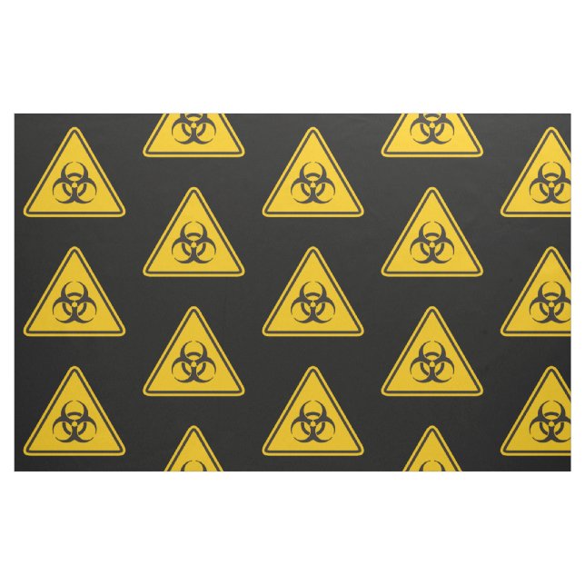 Biohazard Icon Mönster Tyg (Fat Quarter)