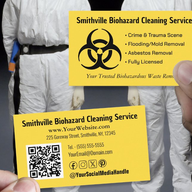 Biohazard Industry - Customize - Affärskort Visitkort (Biohazard Industry - Customize - Business Card by Office Accessories Shop)