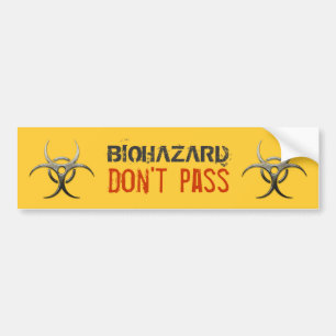 Biohazard - inte passera - bildekal