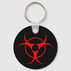 Biohazard Keychain Biohazard Warning Nyckelring