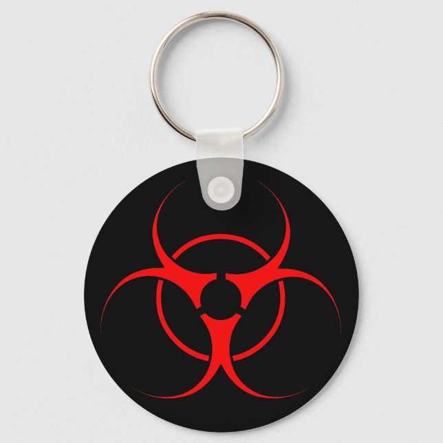 Biohazard Keychain Biohazard Warning Nyckelring (Framsida)