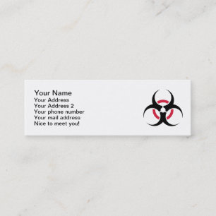 Biohazard Mini Visitkort
