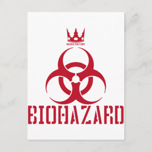 BIOHAZARD(röd) Vykort