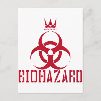 BIOHAZARD（röd） Vykort