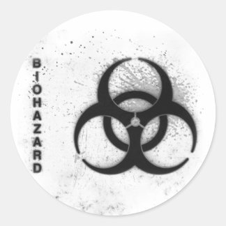 biohazard runt klistermärke