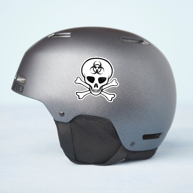 Biohazard Skull Sticker Klistermärken (Hjälmsidan)