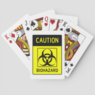 BIOHAZARD-skylt, mycket Roligt Casinokort