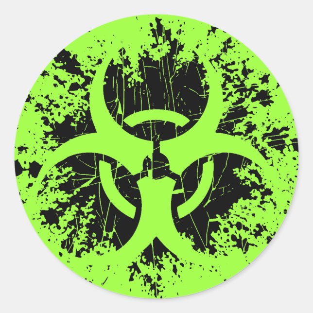 Biohazard - Splat Runt Klistermärke (Framsida)