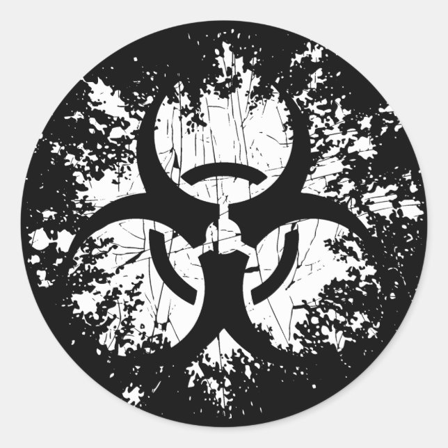 Biohazard - Splat Runt Klistermärke (Framsida)