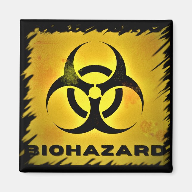 Biohazard square magnet (Framsidan)