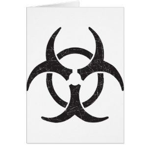 Biohazard Symbol Hälsningskort