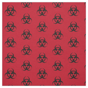 Biohazard Symbol Mönster Fabric Tyg