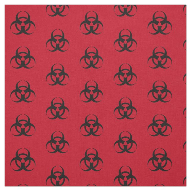 Biohazard Symbol Mönster Fabric Tyg (Provkarta)