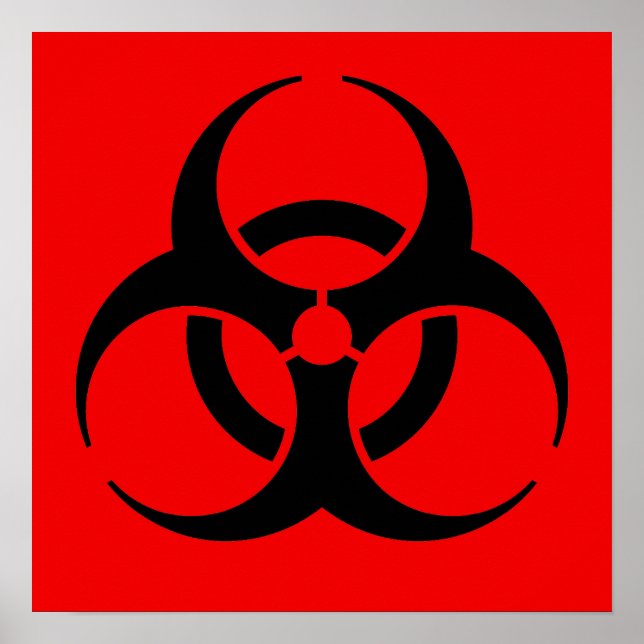 Biohazard Symbol Poster (Framsidan)