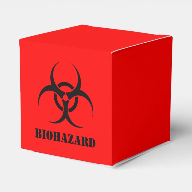 BIOHAZARD Symbol Warning Halloween Props Presentaskar (Baksidan Sidan)