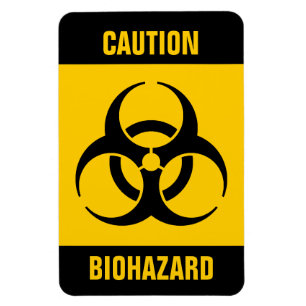 Biohazard -tecken magnet