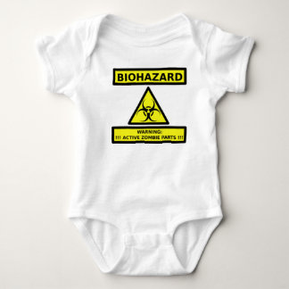 BIOHAZARD - WARNING--ACTIVEZOMBIEDELAR TEE