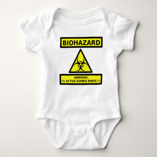BIOHAZARD - WARNING--ACTIVEZOMBIEDELAR TEE SHIRT