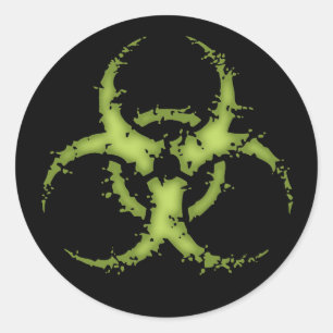 Biohazard - xdist runt klistermärke