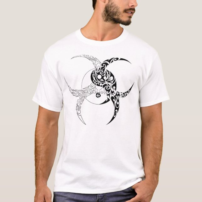 Biohazard Yin Yang T-shirt (Framsida)