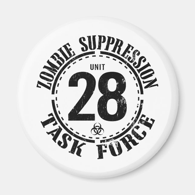 Biohazard Zombie Task Force Magnet (Framsidan)