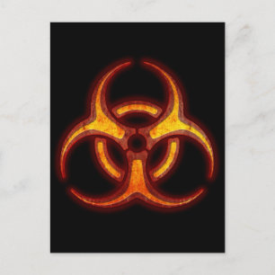 Biohazard Zombie Warning Vykort