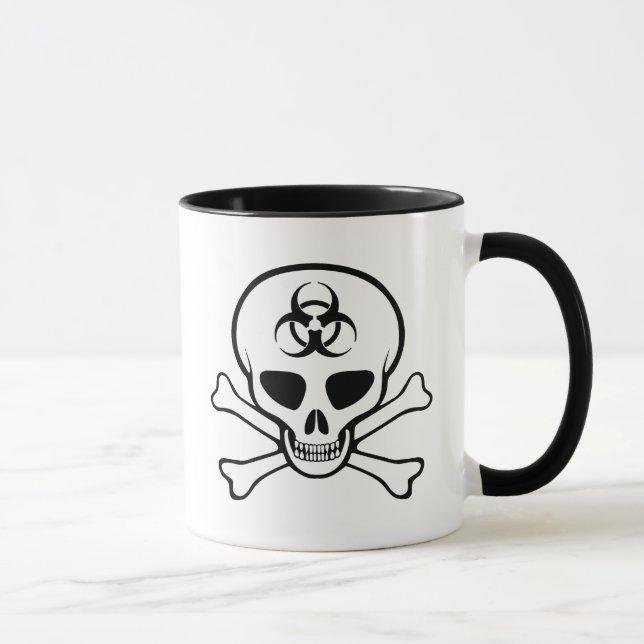 Biohazardskalle & Crossbones Mugg (Höger)