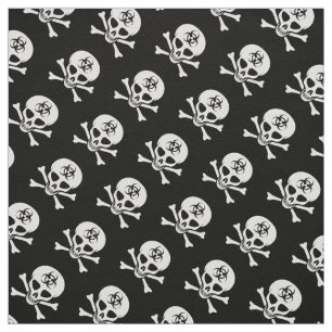 Biohazardskalle och Crossbones Tyg