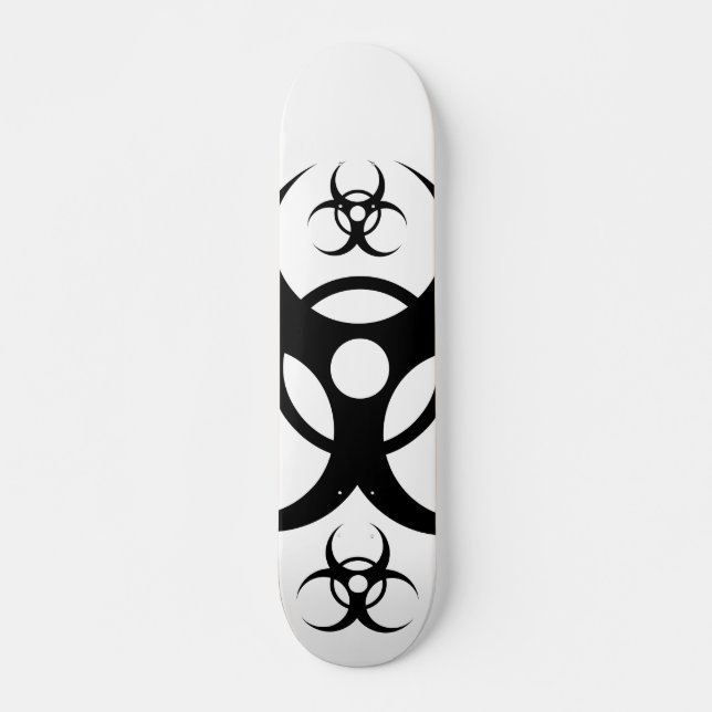 Biohazardskateboard Skateboard Bräda 19,5 Cm (Framsida)