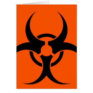 Biohazardsymbol OBS Kort