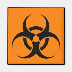 Biohazardsymbol PartyTime Vin Ost Middag Magnet