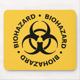 Biohazardvarning Musmatta