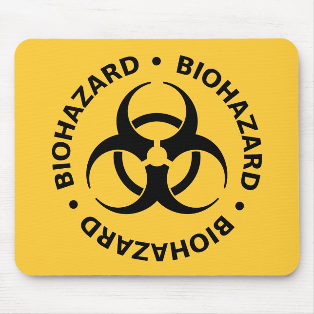 Biohazardvarning Musmatta (Framsidan)