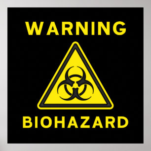 Biohazardvarning undertecknar affischen poster
