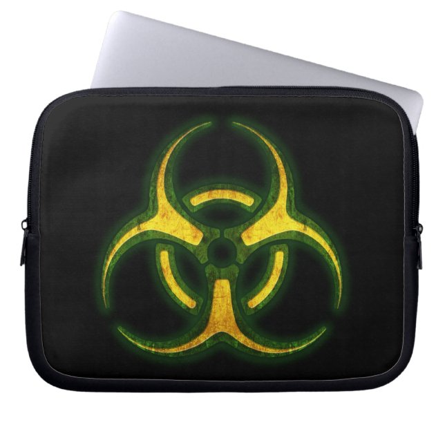 BiohazardZombievarning Laptop Sleeve (Framsidan)