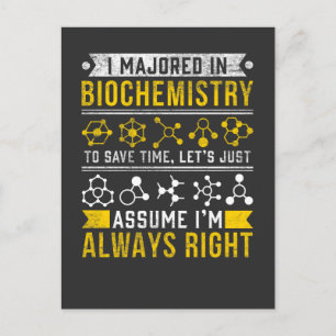 Biokemi Humor biolog Funny Scientist Joke Vykort
