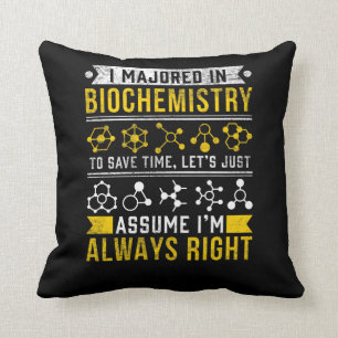 Biokemi Humor biologen Funny Scientist Joke Kudde