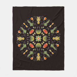 Biokemi Lab Botanisk konst - Kvinnor i vetenskap Fleecefilt