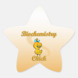 Biokemisk Chick Stjärnformat Klistermärke